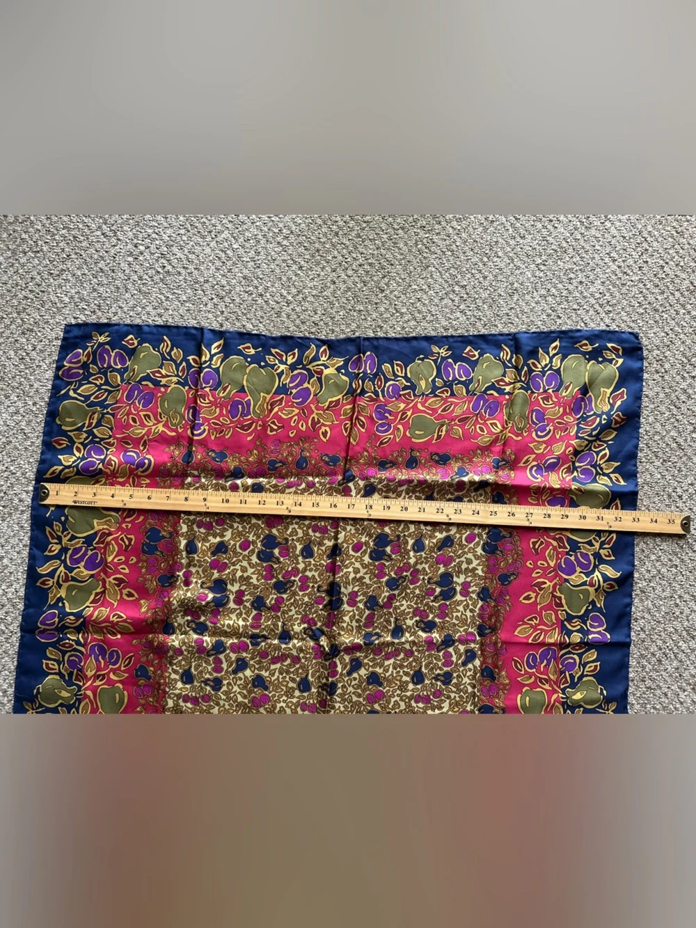 Marja Kurki Silk Vintage Square Colorful scarf